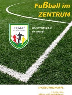 Fu&szlig;ball im ZENTRUM - SPONSORINGMAPPE