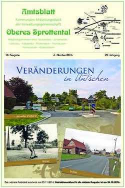 Amtsblatt Kommunales Mitteilungsblatt der Verwaltungsgemeinschaft - Gemeinde N&ouml;bdenitz