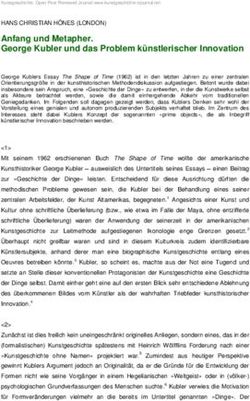 Anfang und Metapher. George Kubler und das Problem k&uuml;nstlerischer Innovation
