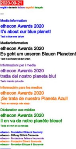 Ethecon Awards 2020 It's about our blue planet! - Media information