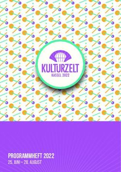 PROGRAMMHEFT 2022 25. JUNI - 28. AUGUST - Kulturzelt-Kassel