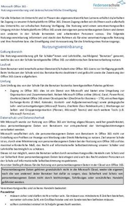 Nutzungsvereinbarung - Federseeschule Bad Buchau