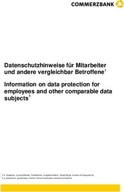Datenschutzhinweise für Mitarbeiter und andere vergleichbar Betroffene1 Information on data protection for employees and other comparable data ...