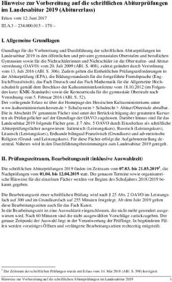 Hinweise zur Vorbereitung auf die schriftlichen Abiturpr&uuml;fungen im Landesabitur 2019 (Abiturerlass) - Hessen.de