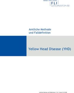 Yellow Head Disease (YHD) - Amtliche Methode und Falldefinition - OpenAgrar