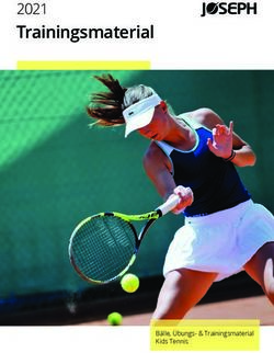 Trainingsmaterial 2021 - B&auml;lle, &Uuml;bungs- & Trainingsmaterial Kids Tennis - Joseph Tennisplatzbau AG