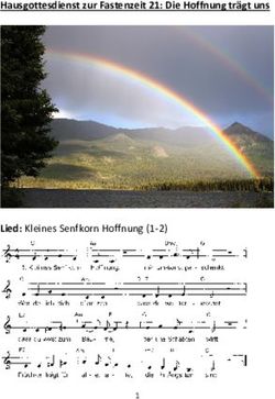 Hausgottesdienst zur Fastenzeit 21: Die Hoffnung trägt uns - Lied: Kleines Senfkorn Hoffnung (1-2)