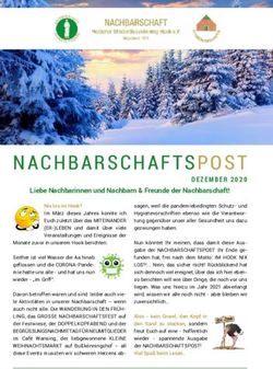 NACHBARSCHAFTSPOST DEZEMBER 2020 - Nachbarschaft Heidenerstrasse ...