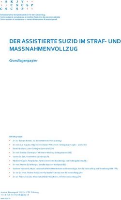 DER ASSISTIERTE SUIZID IM STRAF- UND MASSNAHMENVOLLZUG - KKJPD