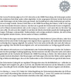 CORONA-PANDEMIE - DHBW ...