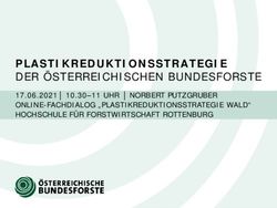 PLASTIKREDUKTIONSSTRATEGIE - DER &Ouml;STERREICHISCHEN BUNDESFORSTE 17.06.2021 10.30-11 UHR NORBERT PUTZGRUBER ONLINE-FACHDIALOG ...