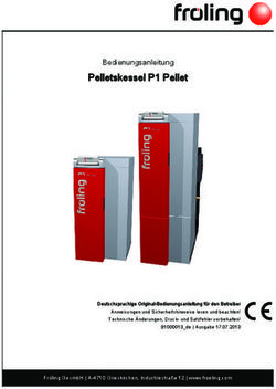 Pelletskessel P1 Pellet - Bedienungsanleitung