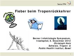 Fieber beim Tropenrückkehrer - Berner Infektiologie Symposium, Inselspital, 6. Dezember 2012 Christoph Hatz Schweiz. Tropen- & Public Health ...