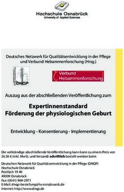 Expertinnenstandard F&ouml;rderung der physiologischen Geburt