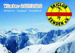 Winter 2019/2020 Skifahren . Langlauf . Snowboard - Skiclub Senden