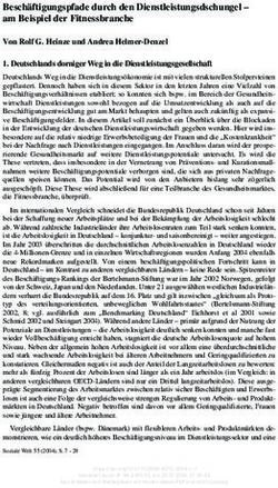 Besch&auml;ftigungspfade durch den Dienstleistungsdschungel - am Beispiel der Fitnessbranche - Nomos eLibrary