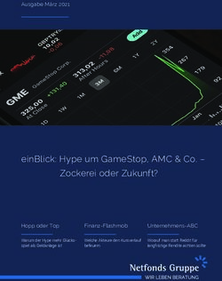 EinBlick: Hype um GameStop, AMC & Co - Zockerei oder Zukunft? - Contiago