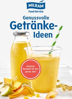 Getr&auml;nke-Ideen Genussvolle - MILRAM Food-Service