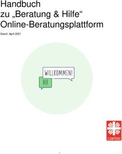 Handbuch zu "Beratung & Hilfe" Online-Beratungsplattform - Stand: April 2021 - Caritas