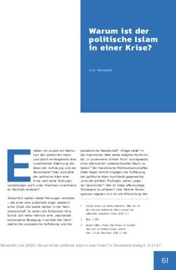 WARUM IST DER POLITISCHE ISLAM IN EINER KRISE? - FODEX