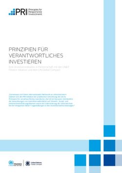 PRINZIPIEN F&Uuml;R VERANTWORTLICHES INVESTIEREN