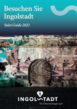 Besuchen Sie Ingolstadt - Sales Guide 2023 - Ingolstadt-Tourismus