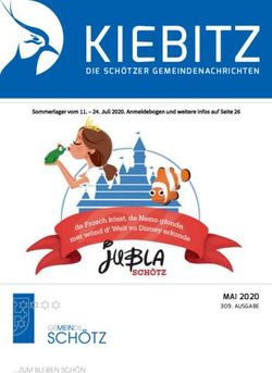 KIEBITZ DIE SCH&Ouml;TZER GEMEINDENACHRICHTEN - MAI 2020 309. AUSGABE - Gemeinde Sch&ouml;tz