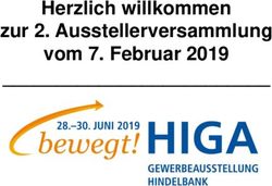 Herzlich willkommen zur 2. Ausstellerversammlung vom 7. Februar 2019 - KMU Hindelbank