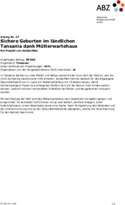 Sichere Geburten im l&auml;ndlichen Tansania dank M&uuml;tterwartehaus - ABZ