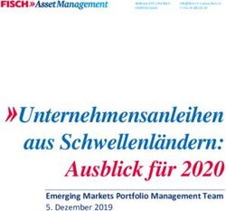 Unternehmensanleihen aus Schwellenl&auml;ndern: Ausblick f&uuml;r 2020 - Emerging Markets Portfolio Management Team 5. Dezember 2019 - Fisch Asset Management