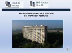 Herzlich Willkommen beim Infokanal der Wohnstadt Asemwald