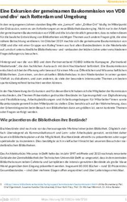 Eine Exkursion der gemeinsamen Baukommission von VDB und dbv1 nach Rotterdam und Umgebung - e-fork.net