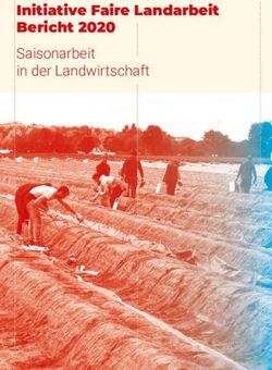 Initiative Faire Landarbeit Bericht 2020 Saisonarbeit in der Landwirtschaft