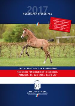 HOLSTEINER PFERDETAGE - Mittwoch, 14. Juni 2017, 13.30 Uhr 13./14. JUNI 2017 IN ELMSHORN