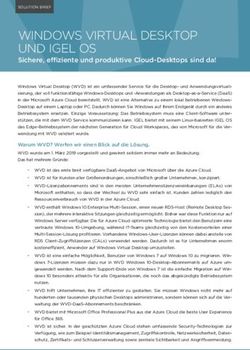 WINDOWS VIRTUAL DESKTOP UND IGEL OS - Sichere, effiziente und produktive Cloud-Desktops sind da!