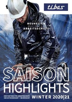 HIGHLIGHTS WINTER 2020|21 - DER PARTNER FÜR ARBEITSSCHUTZ INDUSTRIEBEDARF + BAUBEDARF - Tibas Gummi