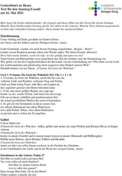 Gottesdienst zu Hause Text f&uuml;r den Sonntag Exaudi am 16. Mai 2021 - Evresi