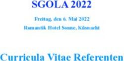 SGOLA 2022 Curricula Vitae Referenten - Freitag, den 6. Mai 2022 Romantik Hotel Sonne, K&uuml;snacht