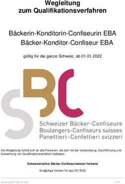 Wegleitung zum Qualifikationsverfahren - B&auml;ckerin-Konditorin-Confiseurin EBA