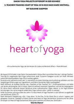 DAKINI YOGA PROJECTS OFFERIERT IN DER SCHWEIZ 3. TEACHER-TRAINING HEART OF YOGA 2019/2020 NACH MARK WHITWELL MIT SUSANNE DAEPPEN