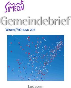 Gemeindebrief WINTER/FRÜHLING 2021 - | Simeonskirche München