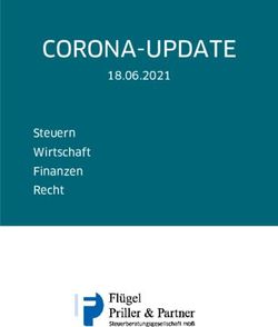 CORONA-UPDATE 18.06.2021 Steuern Wirtschaft Finanzen Recht