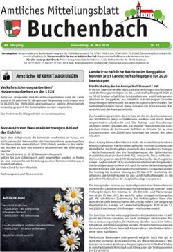 Amtliche BEKANNTMACHUNGEN - Gemeinde Buchenbach