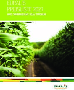 EURALIS PREISLISTE 2021 - MAIS/SONNENBLUME/SOJA/SORGHUM