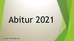 Abitur 2021 C. Handt / FSG Pfullingen 2019