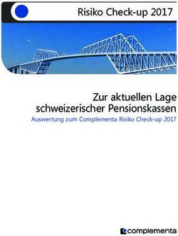 Zur aktuellen Lage schweizerischer Pensionskassen - Auswertung zum Complementa Risiko Check-up 2017
