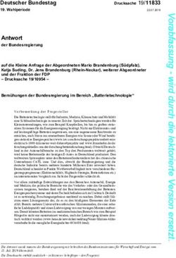 Antwort der Bundesregierung - Deutscher Bundestag - DIP21
