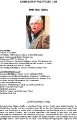 KAISER-LOTHAR-PREISTR&Auml;GER 2004 MANFRED FREITAG - EVBK eV