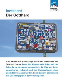 Factsheet Der Gotthard - Alpen-Initiative