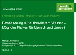 Bewässerung mit aufbereitetem Wasser - Mögliche Risiken für Mensch und Umwelt